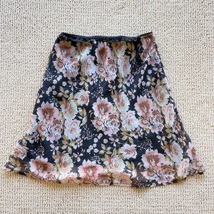 vintage floral skirt size s-m
